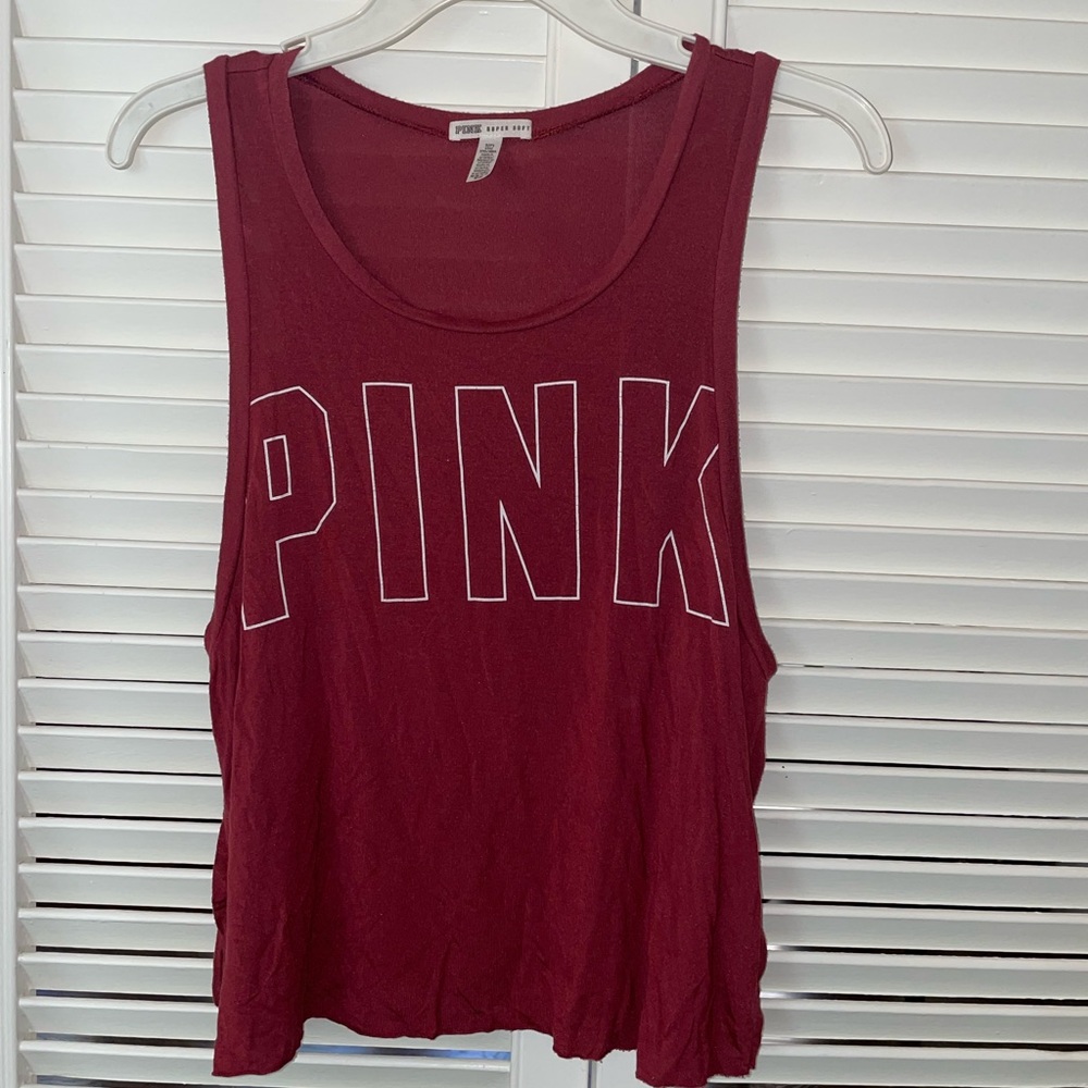 Pink tank top size small